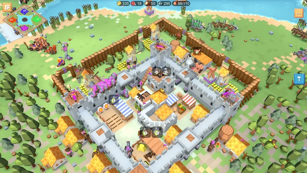 RTS Siege Up! - Medieval War  [МОД Unlimited Money] Screenshot 2