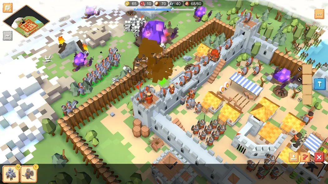 RTS Siege Up! - Medieval War  [МОД Unlimited Money] Screenshot 4