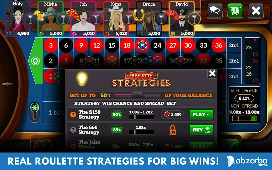 Roulette Live Casino Tables (Рулетка Лайв)  [МОД Unlimited Money] Screenshot 2