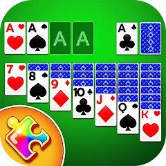 Взломанная Solitaire Puzzle : Card Jigsaw (Солитер головоломка)  [МОД Много монет] - полная версия apk на Андроид