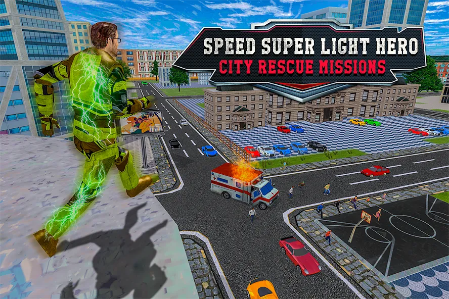 Light Superhero Speed Hero  [МОД Бесконечные монеты] Screenshot 5