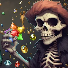 Взломанная Jewels Ghost Ship: jewel games (Джуэлз Гост Шип)  [МОД Unlocked] - полная версия apk на Андроид