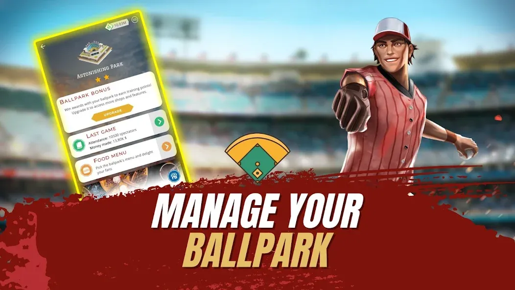 Astonishing Baseball Manager (Астонишинг Бейсбол Менеджер)  [МОД Много монет] Screenshot 4