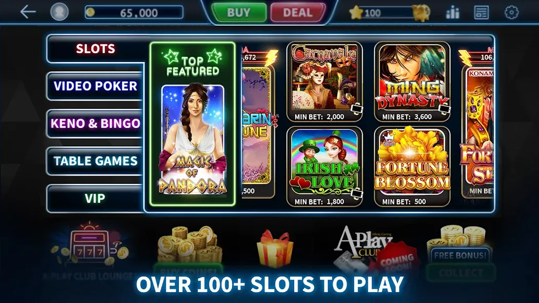 A-Play Online - Casino Games  [МОД Много денег] Screenshot 2