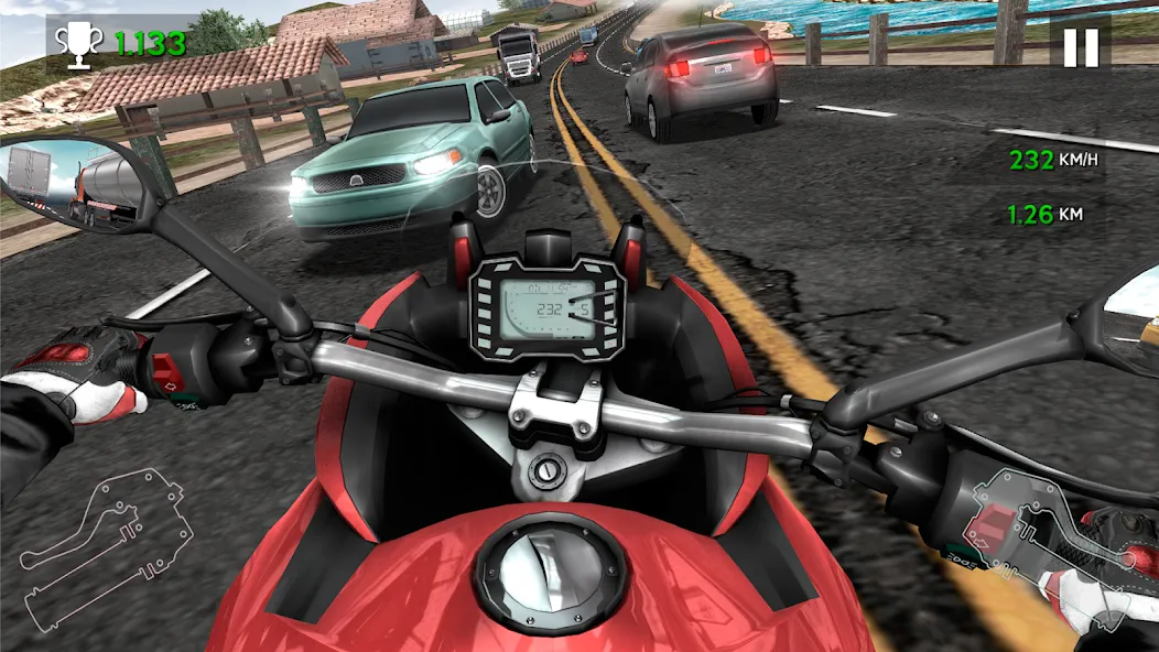 Moto Rider In Traffic (Мото Райдер в Трафике)  [МОД Unlimited Money] Screenshot 5