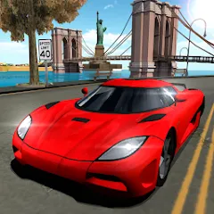 Скачать взлом Car Driving Simulator: NY (Симулятор вождения автомобиля)  [МОД Бесконечные деньги] - стабильная версия apk на Андроид