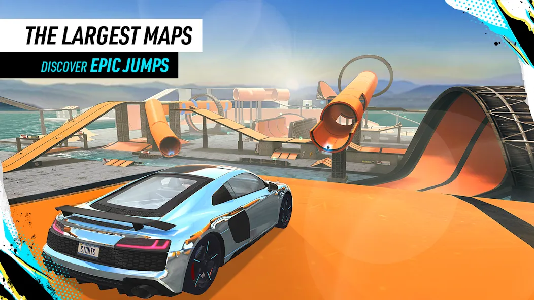 Car Stunt Races: Mega Ramps (Кар Стант Рейсы)  [МОД Бесконечные монеты] Screenshot 3