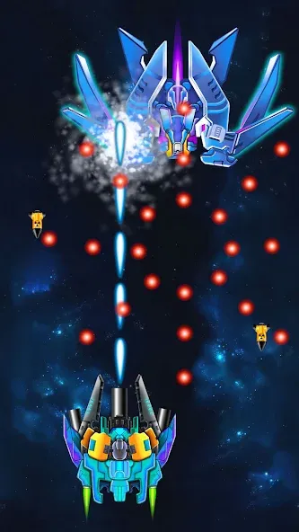 Galaxy Attack: Shooting Game (Гэлэкси Аттак)  [МОД Все открыто] Screenshot 5