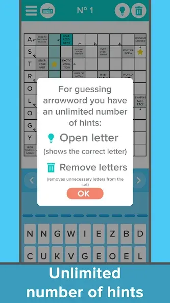 Crossword: Arrowword puzzles  [МОД Все открыто] Screenshot 4