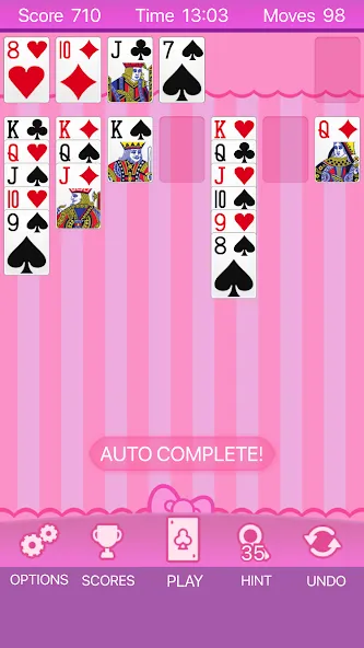 Pink Solitaire (Пинк Солитер)  [МОД Много монет] Screenshot 1