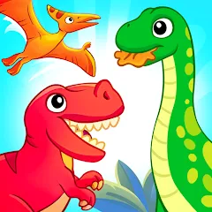 Скачать взлом Dinosaur games for kids age 2  [МОД Menu] - последняя версия apk на Андроид