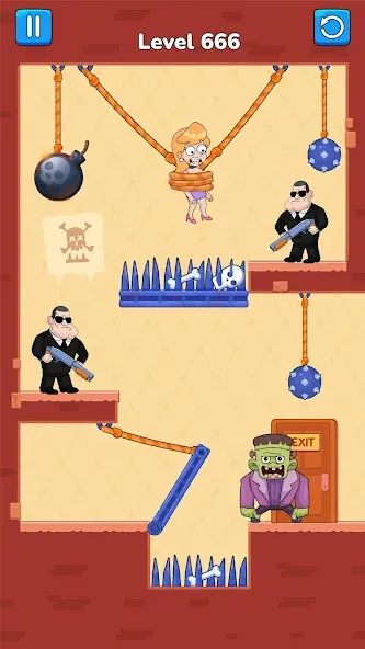 Cut Master: Fun Rope Cut Game (Кат зе Роуп)  [МОД Menu] Screenshot 5