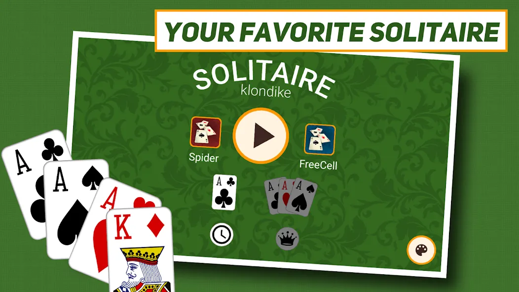 Klondike Solitaire: Classic  [МОД Unlocked] Screenshot 1