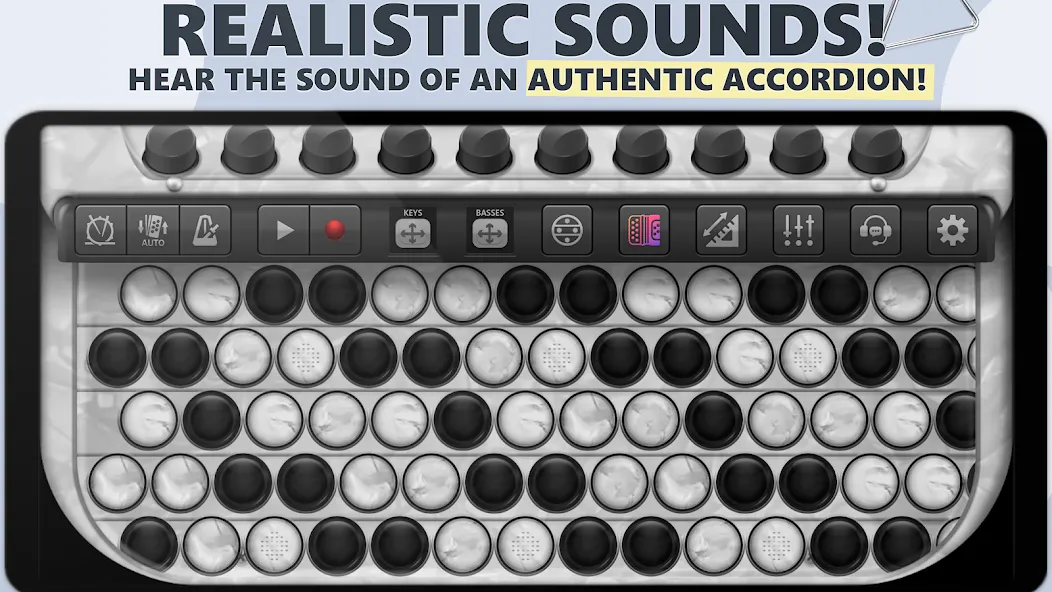 Accordion Chromatic Button (Аккордеон с хроматическими кнопками)  [МОД Menu] Screenshot 1