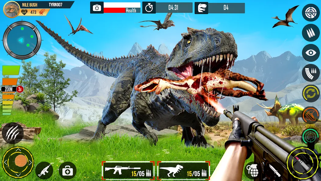 Real Dino Hunting Gun Games (Риал Дино Хантинг Ган Геймс)  [МОД Unlimited Money] Screenshot 2