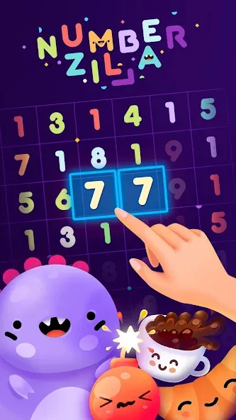 Numberzilla: Number Match Game (Намберзилла)  [МОД Много монет] Screenshot 1