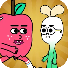 Взломанная apple and onion running game (эппл энд онион раннинг гейм)  [МОД Все открыто] - стабильная версия apk на Андроид