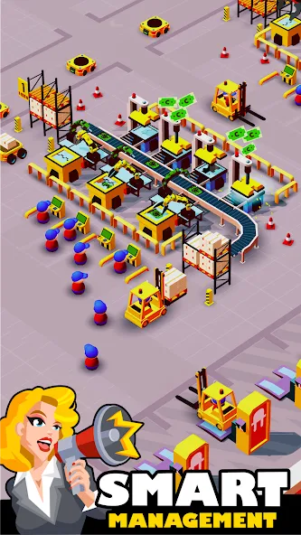 Idle Smartphone Tycoon Factory (Смартфон Фабрика Айдл Тайкун)  [МОД Mega Pack] Screenshot 1