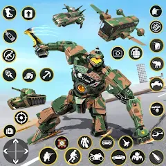 Скачать взломанную Army Bus Robot Car Game 3d  [МОД Меню] - стабильная версия apk на Андроид