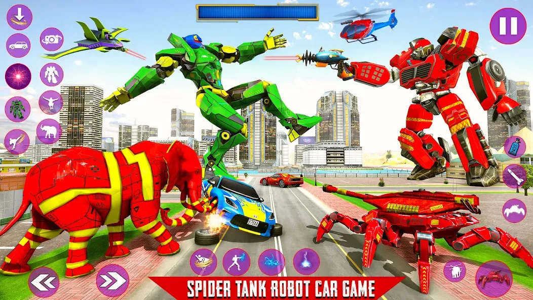 Spider Mech Wars - Robot Game  [МОД Menu] Screenshot 5