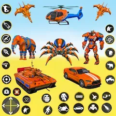 Взлом Spider Mech Wars - Robot Game  [МОД Menu] - стабильная версия apk на Андроид