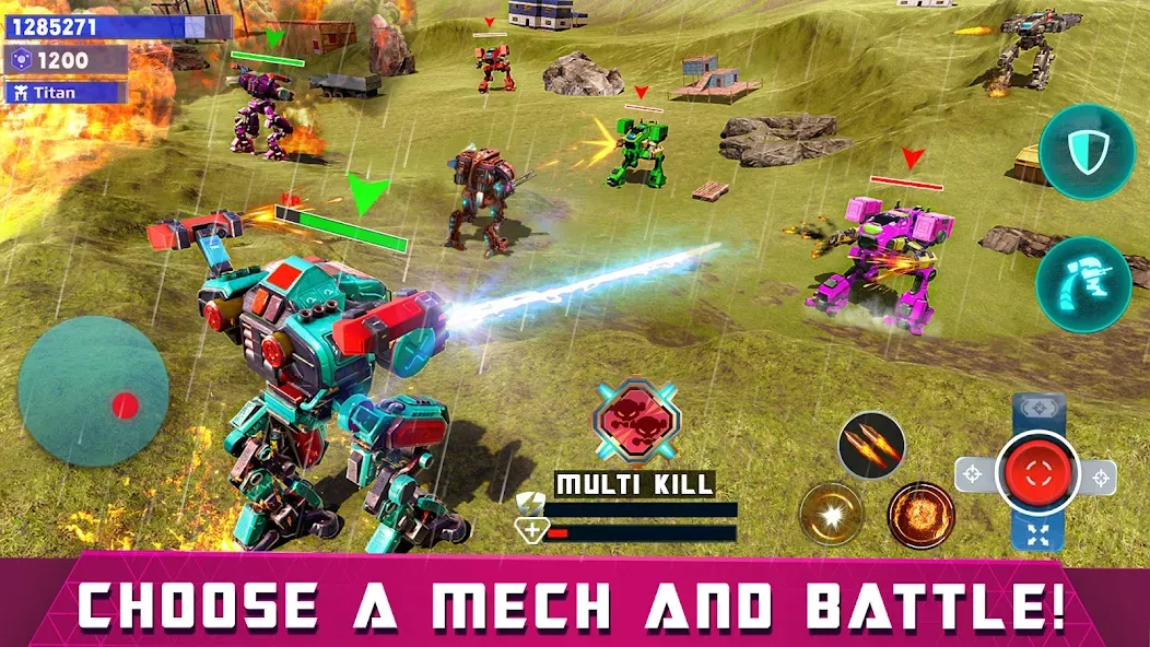 Mech Robot Wars - Multi Robot  [МОД Все открыто] Screenshot 2