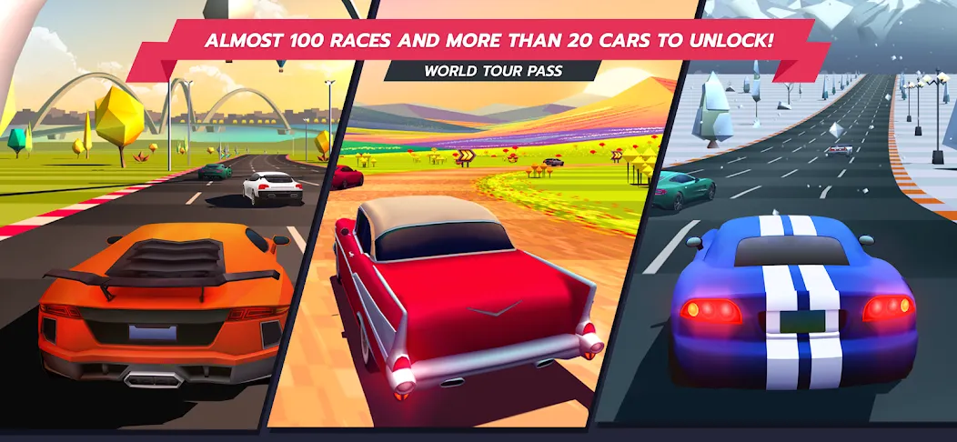 Horizon Chase – Arcade Racing (Хорайзон Чейс)  [МОД Unlimited Money] Screenshot 2