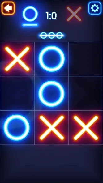 Tic Tac Toe Glow: 2 Players  [МОД Много монет] Screenshot 5