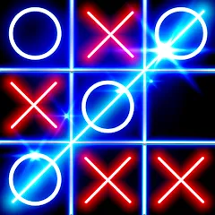 Скачать взлом Tic Tac Toe Glow: 2 Players  [МОД Много монет] - последняя версия apk на Андроид