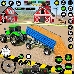 Взломанная Tractor Farming: Tractor Games (Тракторное хозяйство)  [МОД Unlimited Money] - полная версия apk на Андроид