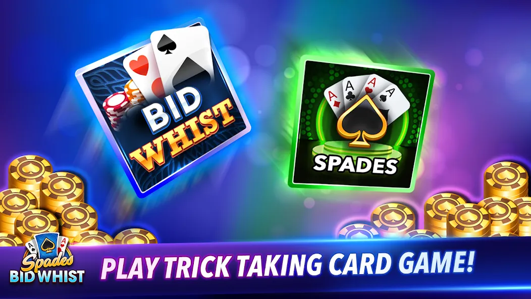 Spades: Bid Whist Classic Game (Бид Вист Классик)  [МОД Бесконечные монеты] Screenshot 1