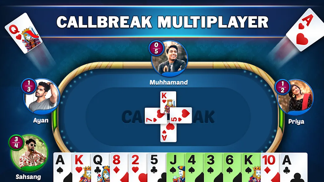 Callbreak Star - Card Game (Коллбрик Стар)  [МОД Mega Pack] Screenshot 1