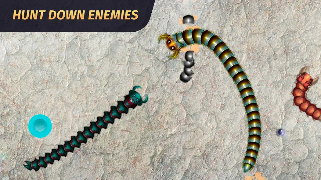 Worm.io - Gusanos Battle  [МОД Много денег] Screenshot 2