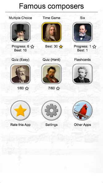 Famous Composers Portrait Quiz  [МОД Все открыто] Screenshot 3