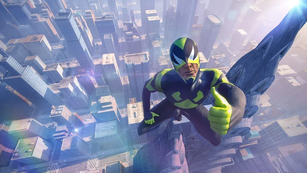 Rope Frog Ninja Hero Car Vegas (Роуп Фрог Ниндзя Герой Кар Вегас)  [МОД Mega Pack] Screenshot 1