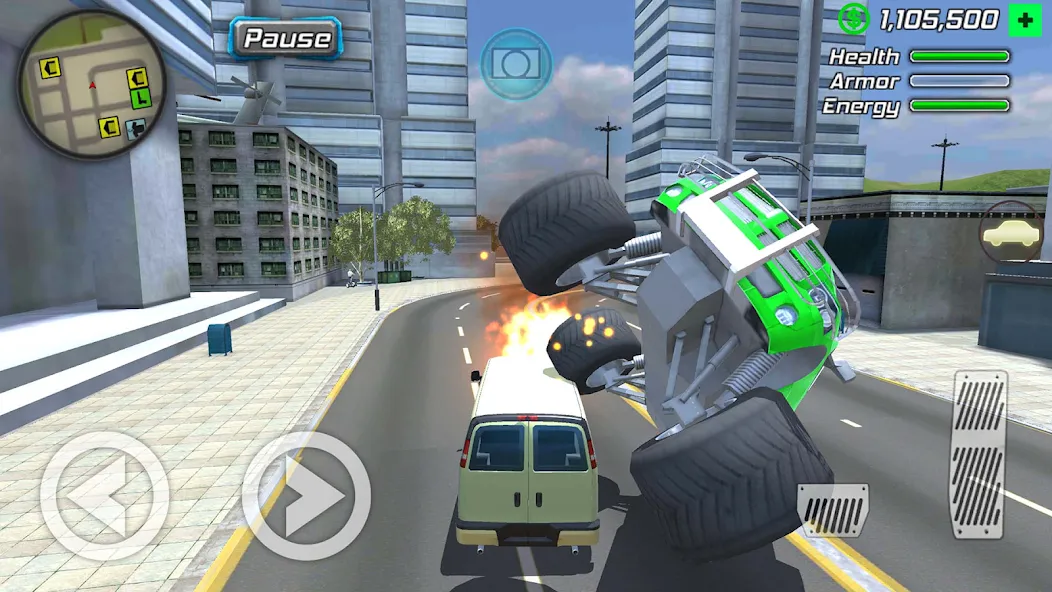 Rope Frog Ninja Hero Car Vegas (Роуп Фрог Ниндзя Герой Кар Вегас)  [МОД Mega Pack] Screenshot 3