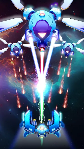 Galaxy Attack - Space Shooter (Гэлэкси Атак)  [МОД Бесконечные деньги] Screenshot 3