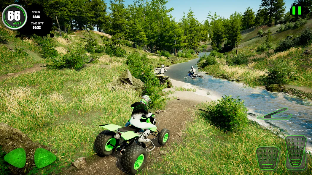 Atv Car Games Bike Offroad 4x4 (ЭиТиВи)  [МОД Бесконечные монеты] Screenshot 1