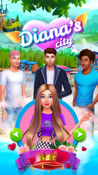 Diana's city-fashion & beauty  [МОД Много денег] Screenshot 1