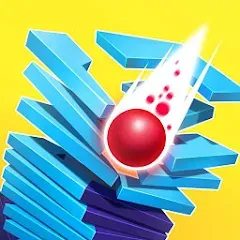 Взломанная Stack Ball - Crash Platforms (Стэк Болл)  [МОД Unlimited Money] - последняя версия apk на Андроид