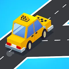 Взломанная Taxi Run: Traffic Driver (Такси Ран)  [МОД Бесконечные монеты] - полная версия apk на Андроид