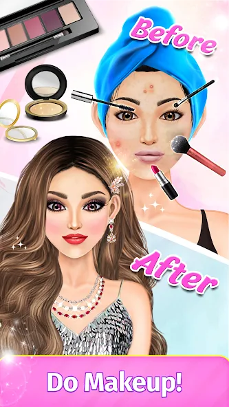 Dress Up Fashion: Makeup Games  [МОД Menu] Screenshot 3