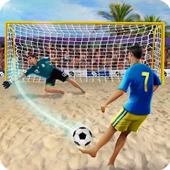 Взломанная Shoot Goal - Beach Soccer Game (Шут)  [МОД Бесконечные деньги] - полная версия apk на Андроид