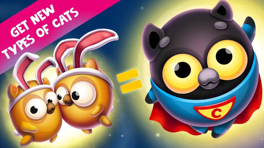 Space Cat Evolution: Kitty col  [МОД Много денег] Screenshot 5