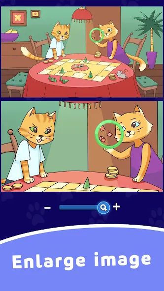 Find Differences: Cute Cats  [МОД Unlimited Money] Screenshot 4