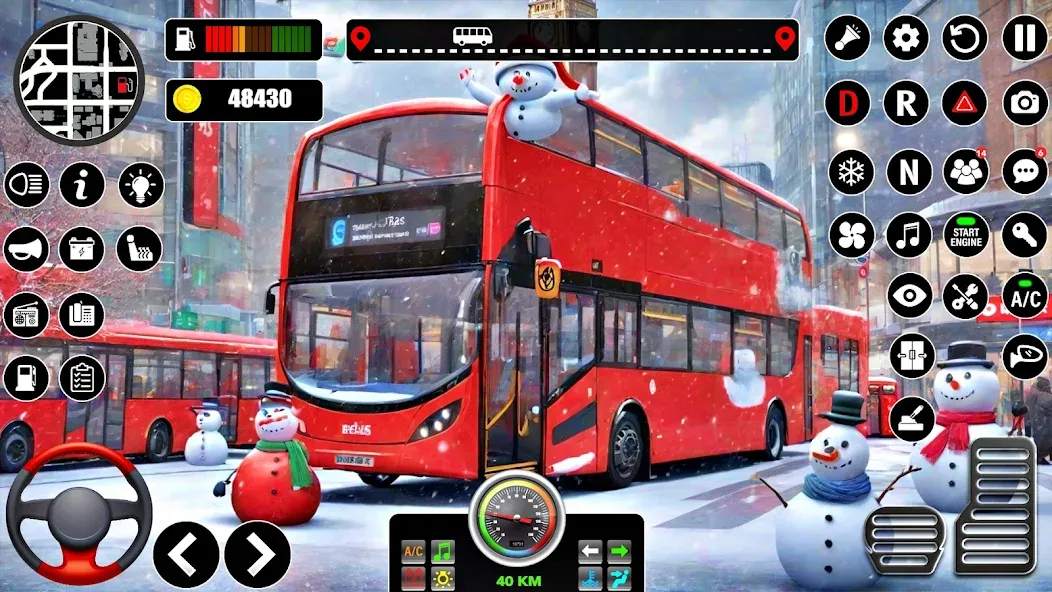 Bus Simulator 3D Bus Games (Городское автобусное симуляторение)  [МОД Много денег] Screenshot 1