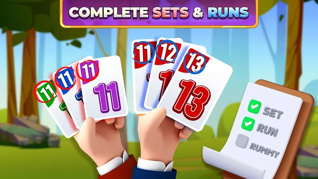 Rummy Rush - Classic Card Game (Рамми Раш)  [МОД Unlimited Money] Screenshot 2