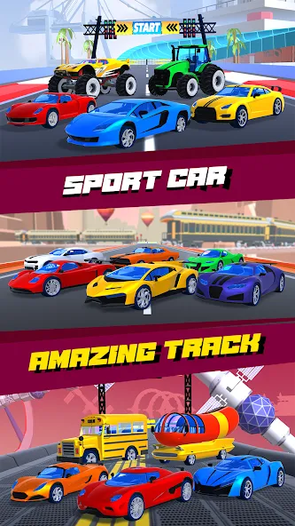 Car Race 3D - Racing Master (С  3D  Гонки на автомобилях 3D)  [МОД Меню] Screenshot 3