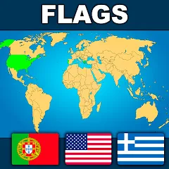 Скачать взломанную Geography: Flags Quiz Game  [МОД Unlocked] - последняя версия apk на Андроид