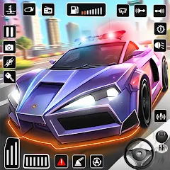 Скачать взломанную Police Car Kids Driving Game (Кидс Полис Геймс)  [МОД Меню] - последняя версия apk на Андроид